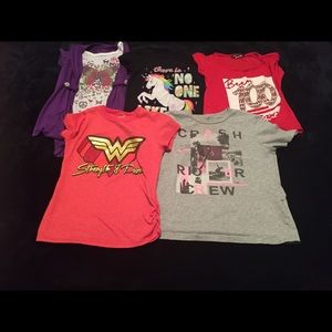 Bundle of girls size 6x shirts